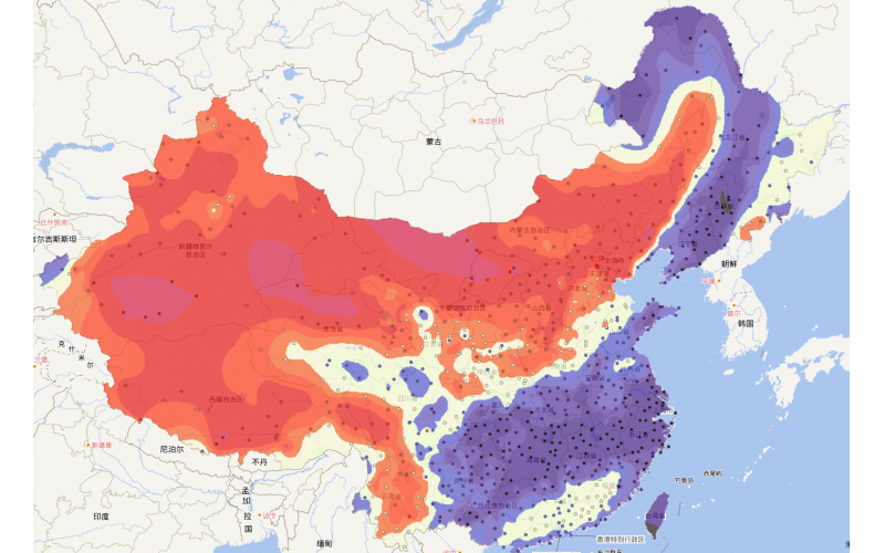 全國各城市氣象數據——每小時濕度數據