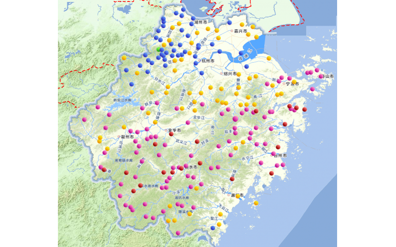 浙江省降雨量每小時歷史數據